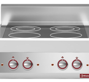 Plită vitroceramică electrică cu 4 zone de gătit - de banc - SILVER 650
