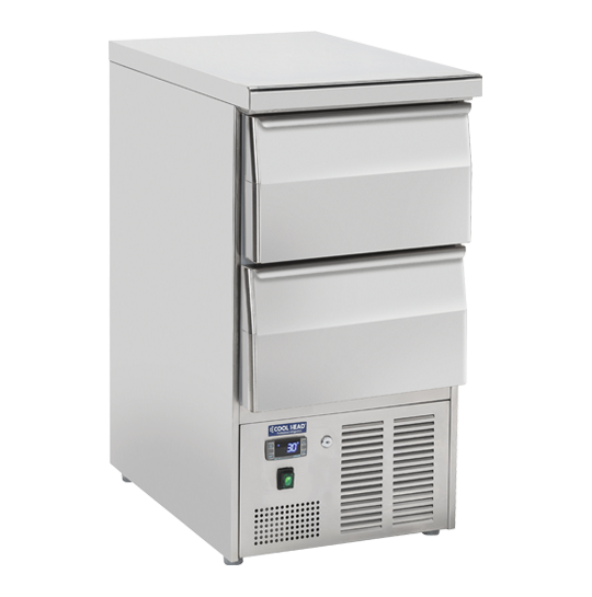 Saladetă refrigerată GN1/1 cu blat din oțel inoxidabil