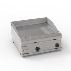 Grătar electric cu placă 1/3 striată (versiune de banc)