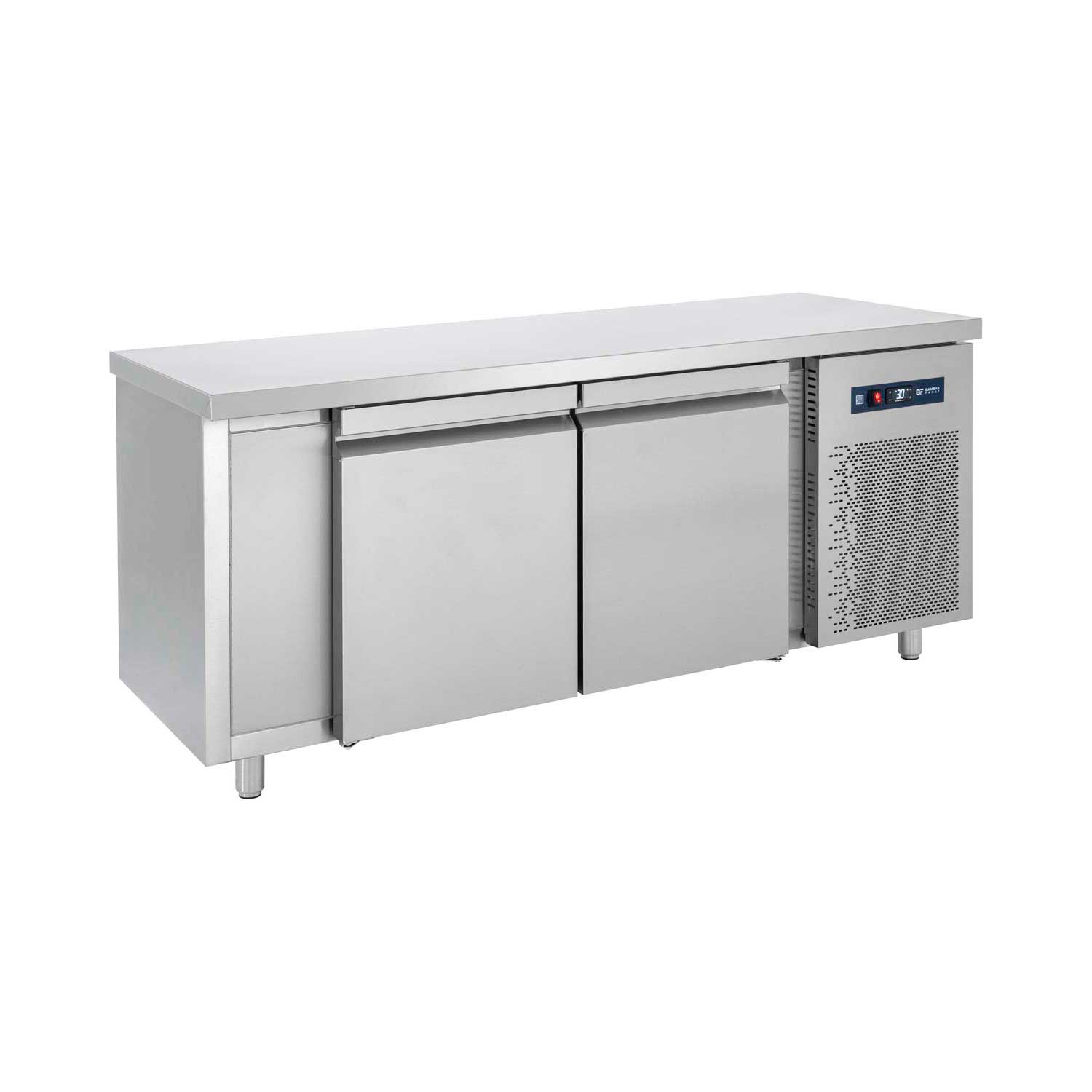 Masă frigorifică 185X60X85 cu uși mari - adâncime 60 cm