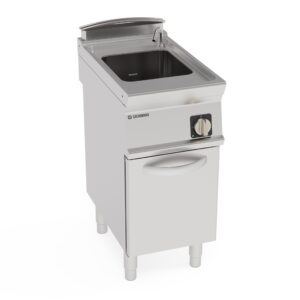 Mașină de gătit paste electrică GN 2/3 de sine stătătoare, o singură cuvă 24L pe cabinet închis