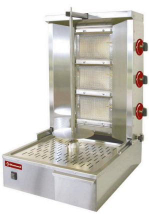 Grill pe gaz pentru Gyros 35 kg