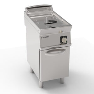 Friteuză electrică independentă o cuvă 13L cu elemente de încălzire rotative în cuvă pe dulap închis