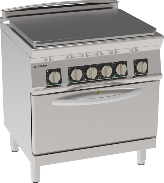 Aragaz electric cu suprafață plină pe cuptor electric cu convecție GN1/1