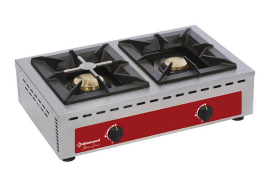 Aragaz de banc - 2 arzătoare (7+5 kW)