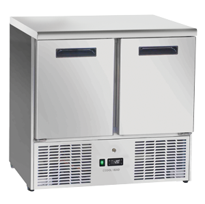 Congelator ventilat GN1/1 cu blat din oțel inoxidabil