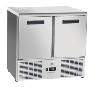 Congelator ventilat GN1/1 cu blat din oțel inoxidabil