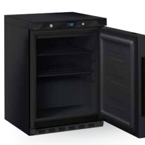 Răcitor Vertical ABS cu Ușă Plină Vopsit Negru