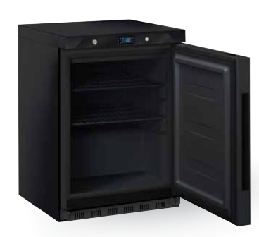 Răcitor Vertical ABS cu Ușă Plină Vopsit Negru