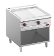 Fry Top electric mixt cromat (2/3 neted, 1/3 striat) – SILVER 900