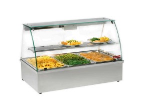 Vitrină caldă bain-marie 3x GN 1/1