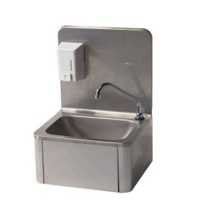 Chiuvetă pentru mâini cu actionare la genunchi, cu dozator de săpun 500 ml