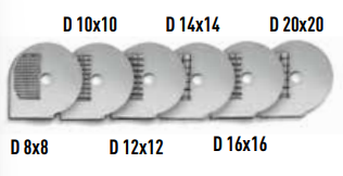 Disc pentru tăiere cuburi seria D (D 16x16)
