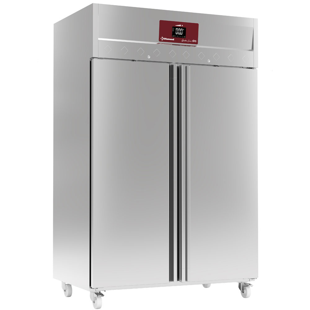 Congelator ventilat 1400 litri, 2 uși GN 2/1, pe roți - Gastro Line