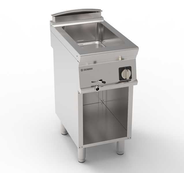 Bain-marie electric GN1/1 de sine stătător pe cabinet deschis