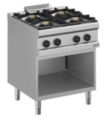 Aragaz pe gaz – 4 arzătoare pe dulap neutru GN 2/1