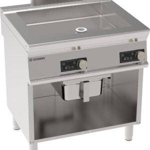 Tigaie multifuncțională electrică 28L, de sine stătătoare, cu fund de cuvă duplex și control electronic, pe cabinet deschis