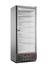 Congelator static - LINIA JUMBO - Inox - Ușă din sticlă