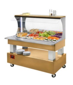 Salad Bar Refrigerat de Perete 4xGN 1/1 - Altă Culoare