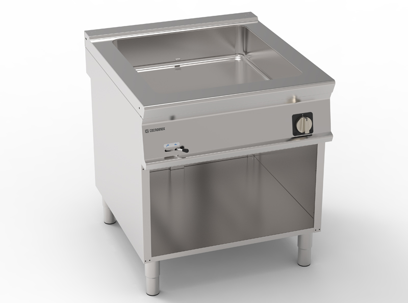 Bain-marie electric, de sine stătător (8 x GN1/3) pe cabinet deschis