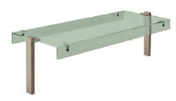 Suport tip Gantry rectangular, sticlă dublă securizată, suport tubular 60x30mm (Scotch Brite)