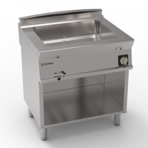 Bain-marie electric GN2/1, de sine stătător, pe cabinet deschis
