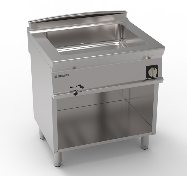 Bain-marie electric GN2/1, de sine stătător, pe cabinet deschis