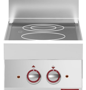 Plită vitroceramică electrică cu 2 zone de gătit - de banc - SILVER 650