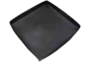 Tavă de teflon cu fund neted 27x27