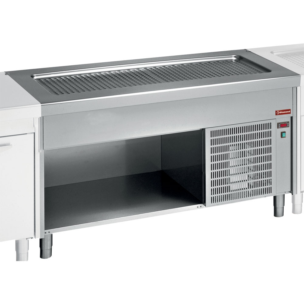 Bain-marie pe dulap deschis 3 GN 1/1