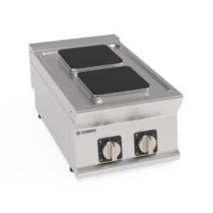 Plită electrică cu 2 plăci pătrate ermetice (varianta de banc)