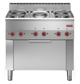 Mașină de gătit 5 plite și cuptor electric cu convecție GN 1/1 - SILVER 600
