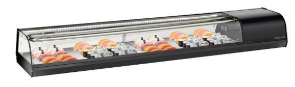 Vitrină orizontală pentru servire asistată (sushi)