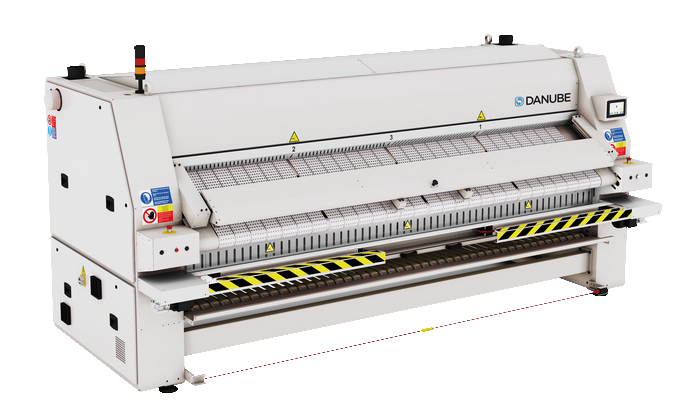 Calandru de călcat compact (încălzire electrică, cu pliator pe lungime)