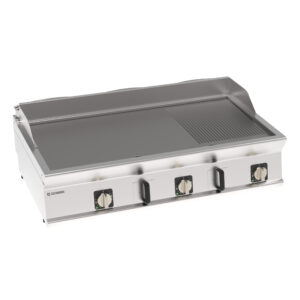 Grătar electric cu placă 1/3 striată (variantă de banc)