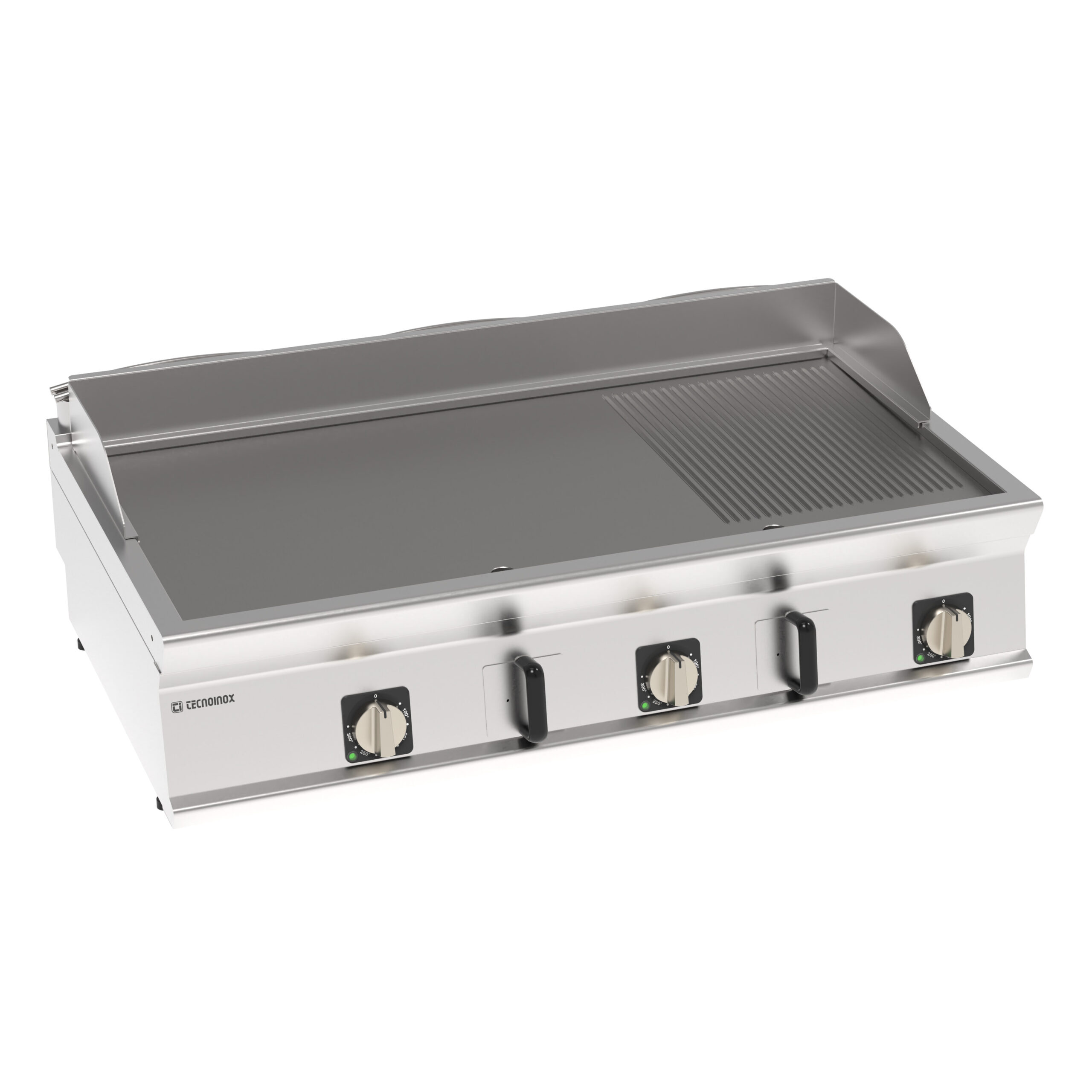 Grătar electric cu placă 1/3 striată (variantă de banc)
