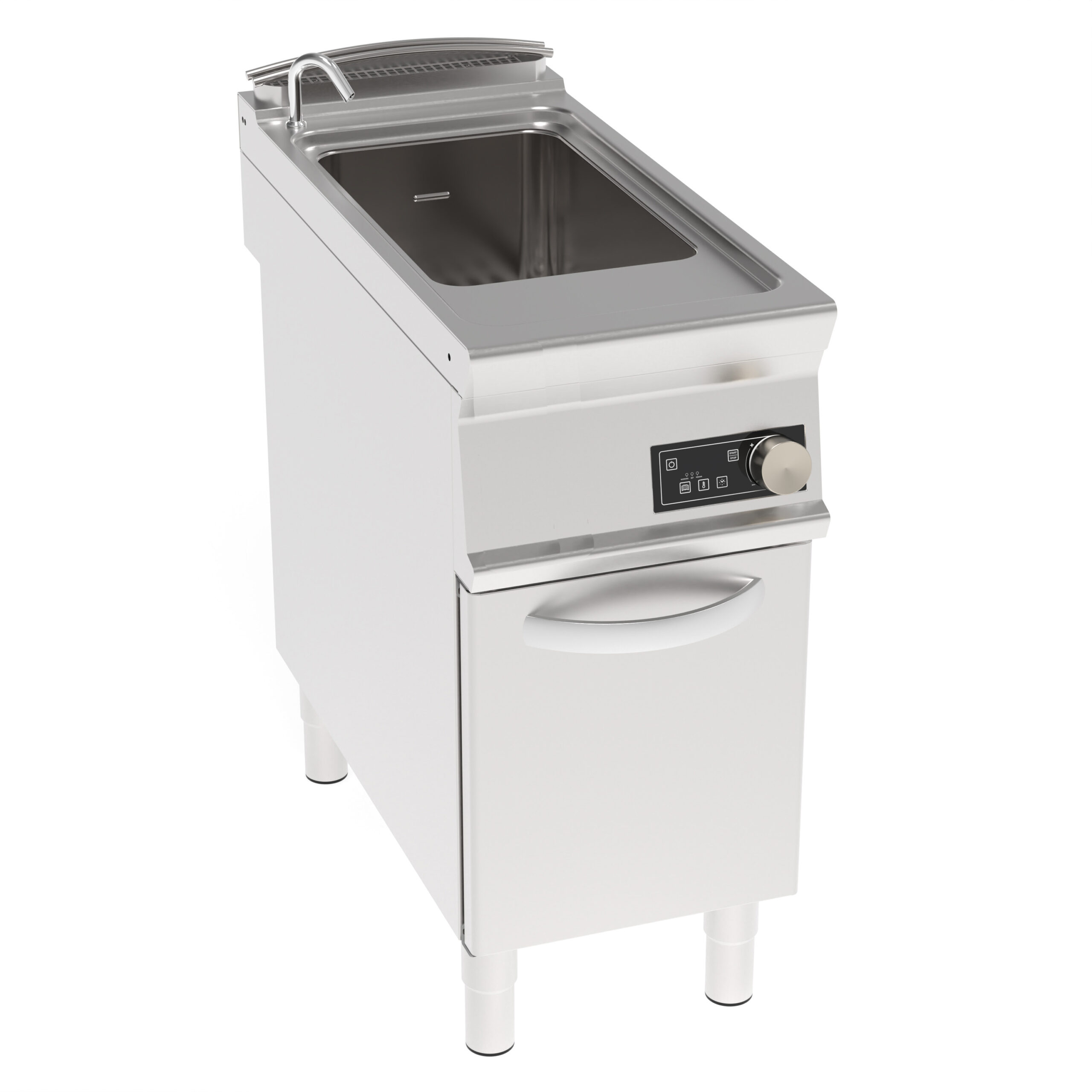 Fierbător de paste electric, de sine stătător, o singură cuvă 40L, pe cabinet închis - control electronic