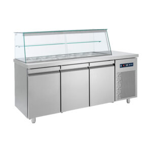 Saladetă 185x70x130 cu expunere pentru GN1/4