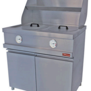 Friteuză pe gaz HEAVY DUTY - 2 cuve rotunde