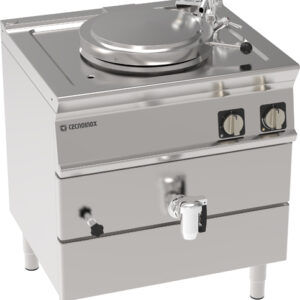 Marmită electrică 50L, de sine stătătoare, cu încălzire indirectă și cuvă din oțel inox AISI 316