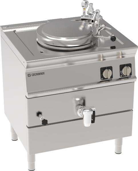 Marmită electrică 50L, de sine stătătoare, cu încălzire indirectă și cuvă din oțel inox AISI 316
