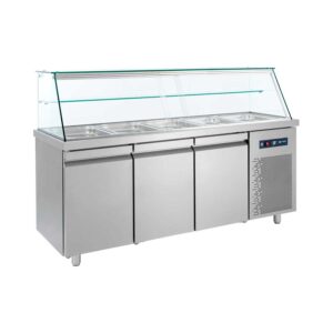 Saladetă 185x70x130 cu expunere pentru GN1/1