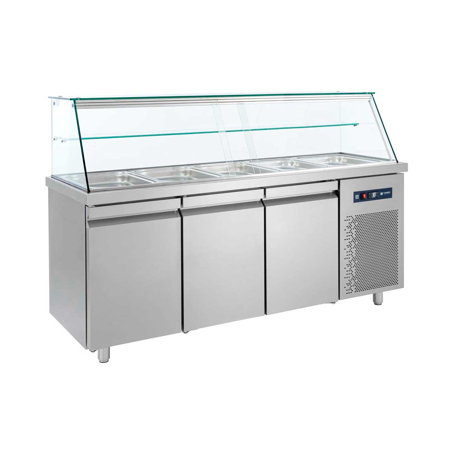 Saladetă 185x70x130 cu expunere pentru GN1/1