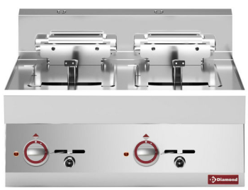 Friteuză electrică 2 cuve 10 litri - de banc - SILVER 650