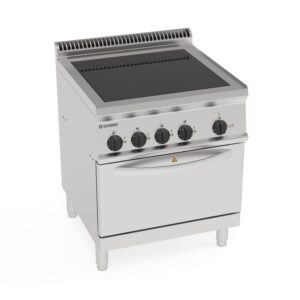 Aragaz electric cu 4 zone de încălzire pe cuptor electric cu convecție