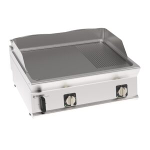 Grătar electric cu placă 1/3 striată (variantă de banc)