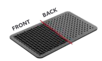 Tavă din aluminiu perforată cu două fețe