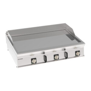 Grătar electric cu placă netedă cromată (versiune banc)