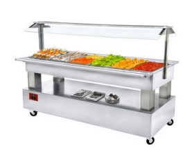 Salad Bar frigorific 6xGN1/1 - Alb