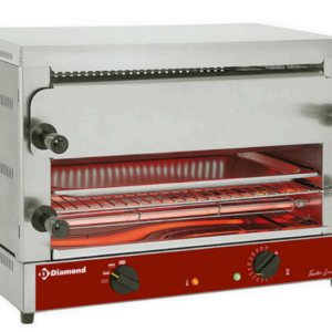 Prăjitor de pâine-salamandră electric GN 1/1 2 niveluri - SILVER